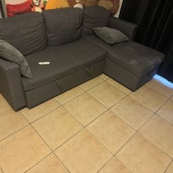 L Shape Couch / Bed with Storage