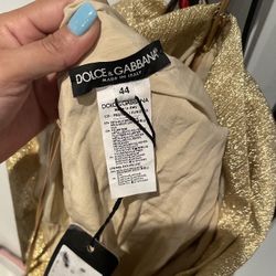 Dolce&Gabbana Gold Color Dress 