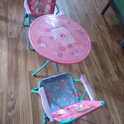 Table and chairs for kids