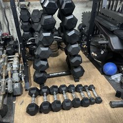 Dumbbell Set: 5 to 50lbs 