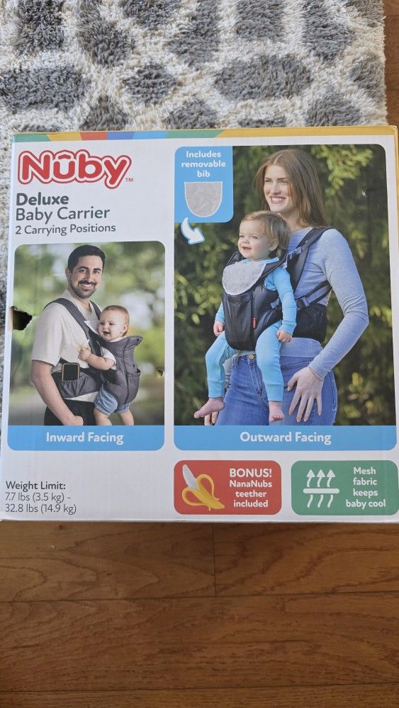 Nuby Baby Carrier New Open Box