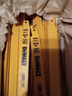 New DEWALT 12" Reciprocating Saw Blades Bulk Box (100 Pack) DW4839B