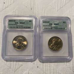 2003 P And D ICG MS67 Coins