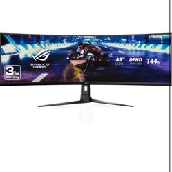 Asus ROG Strix XG49VQ 49” Curved Gaming FreeSync Monitor 144Hz Dual Full HD HDR Eye Care with DP HDMI Black New  Tested  625$  Pick up Phoenix 43rd av