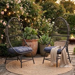 Brand new 2 pcs egg chairs