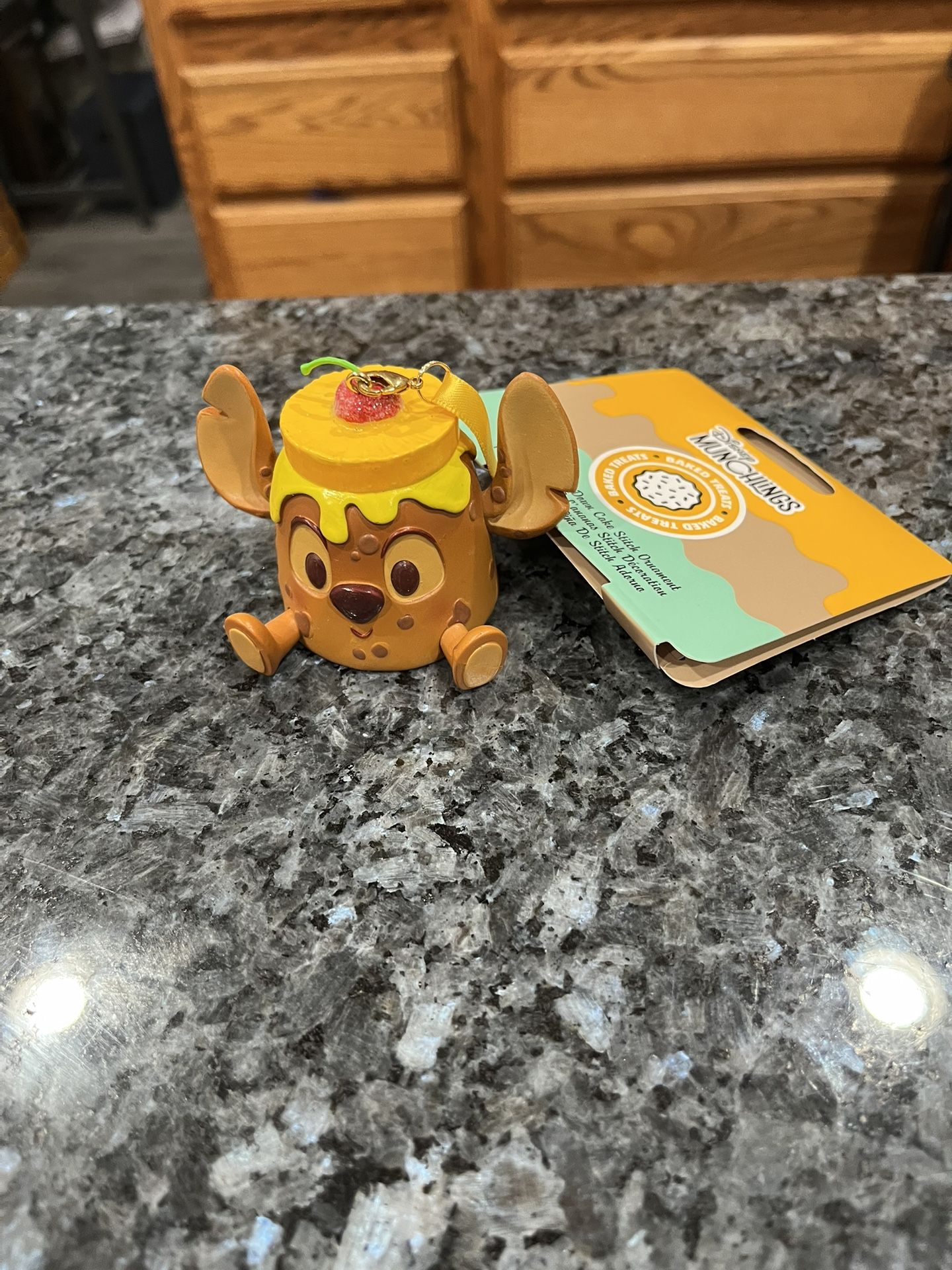 Disney Parks Munchlings Stitch Pineapple Upside Down Baked Treats Ornament. Brand new on original card. Smoke free home Will combine listings befo