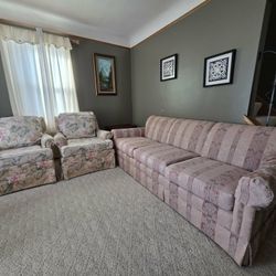Living Room Set: SOFA + 2 Arm Chairs