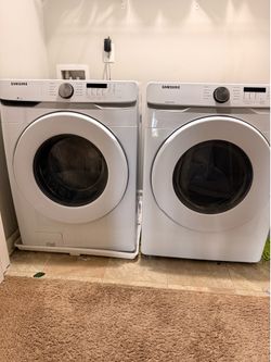 Samsung washer and dryer set MODEL: WF45T6000AW/DVE45T6000W/A3