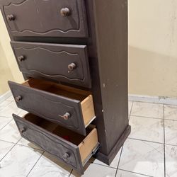 *4 Drawer Wooden Dresser – $120