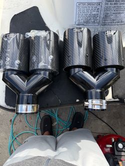 Bmw Carbon Fiber Style Quad Exhaust Tips