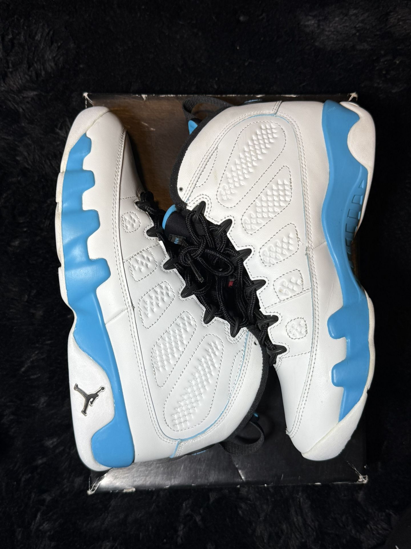 Air Jordan Retro 9 Summit White/Powder Blue/Black Size 8