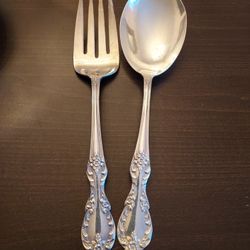Vintage Serving Spoon And Fork
