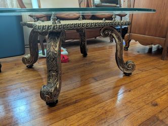 Early-mid 1900's glass table