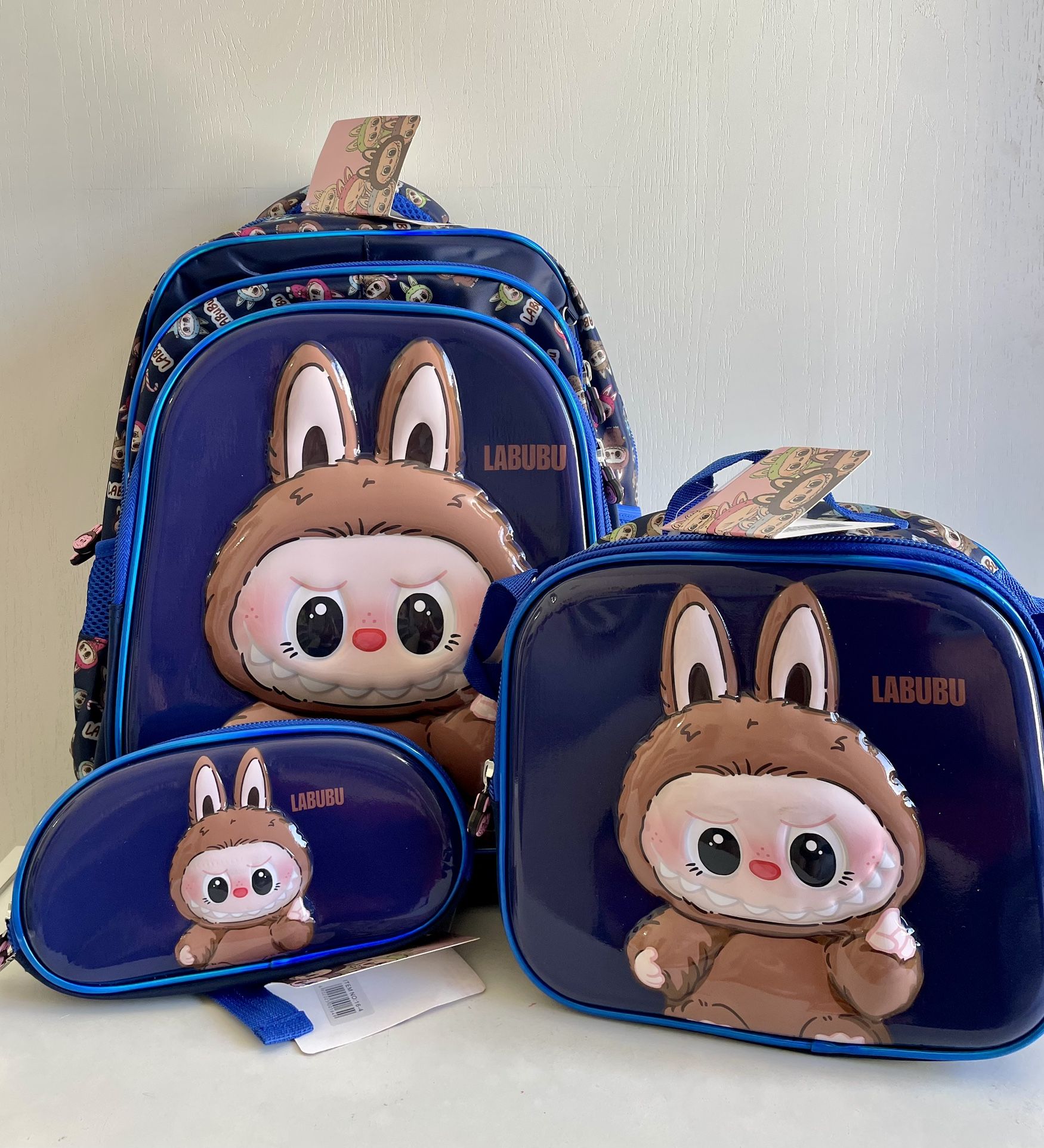 3pc Labubu backpack