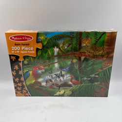 NEW Jigsaw Puzzle 200 pieces Melissa &Doug 13 x 19 Rainforest NIB