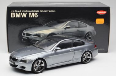 BMW E63 M6 SILVER GREY KYOSHO 1/18 Die-cast Model