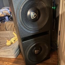 2 15s In A Q Bomb Box With A 5k And 8k Amp not sold first post missed up