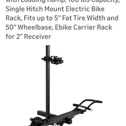 Rockland E1 Electric Bicycle Carrier Rack With Ramp New In box