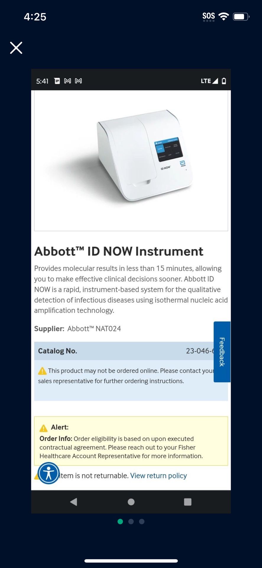 BRAND NEW ABBOTT ID NOW INFECTIOUS DISEASE MOLECULAR TESTER !!!! (Medical Equipment)