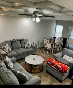 3 piece living room set (plus ottoman )