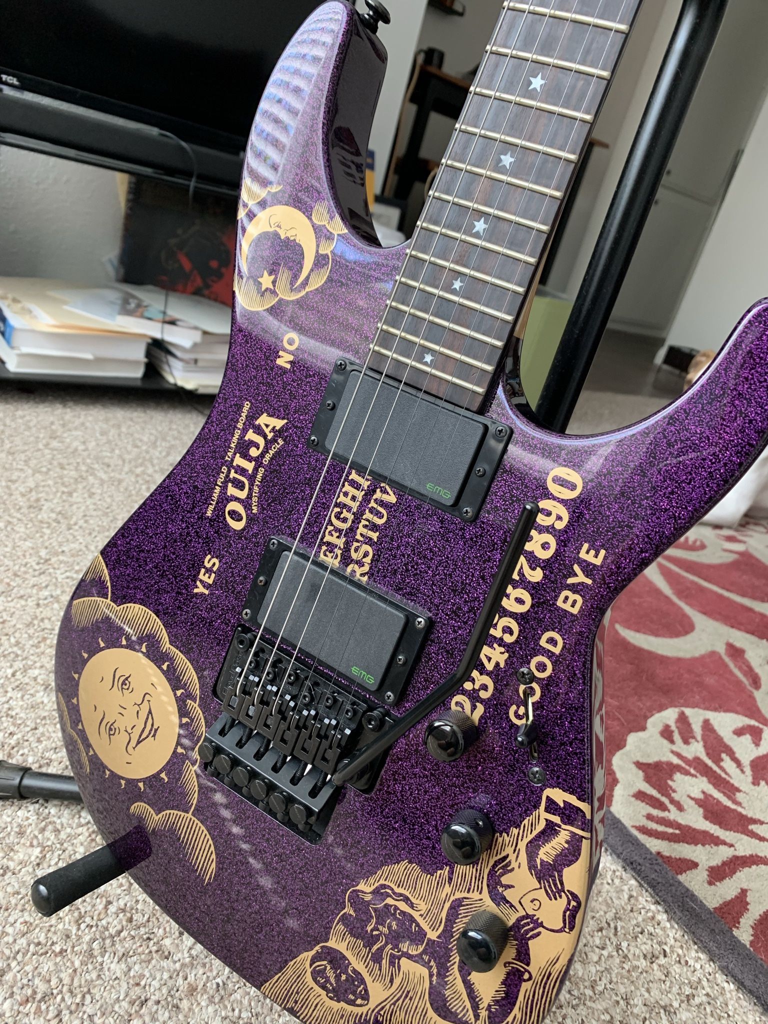 ESP LTD Limited Edition KH-Ouija Kirk Hammett Signature for Sale