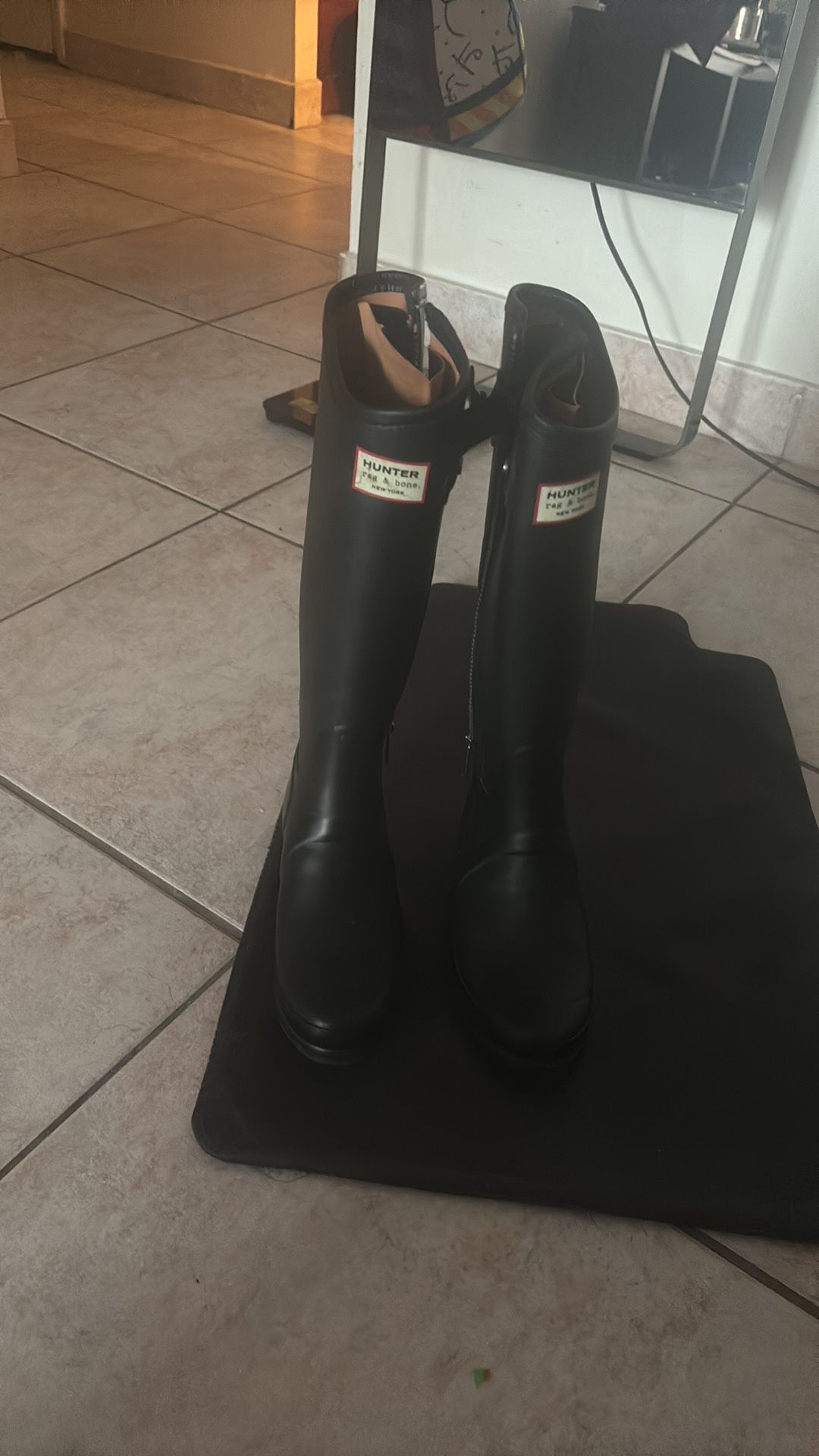 Hunter X Rag & Bone Boots collab rain shoes knee high boots