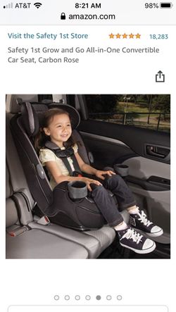 New Safety First Grow And Go In Convertible Car Seat for Sale