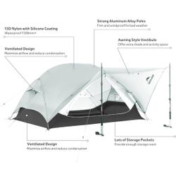 NATURE MONGAR 1-2 PERSON  BACKPACKING  TENT