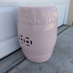 Pink Garden Stool
