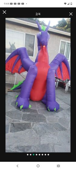 Halloween 🎃💀 inflatable dragon 🐉🐲 Wins move,open box