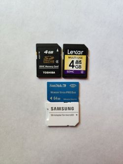 Assorted SD Cards