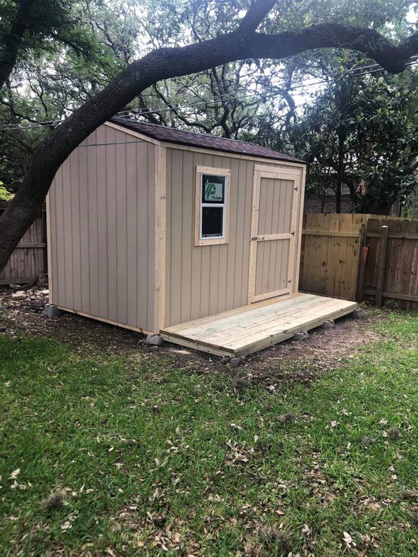 how to build a gable storage shed, pictures and step by