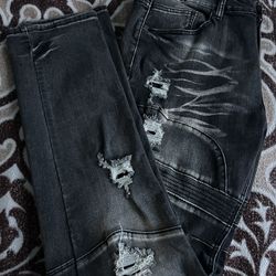 Black/grey Jeans 