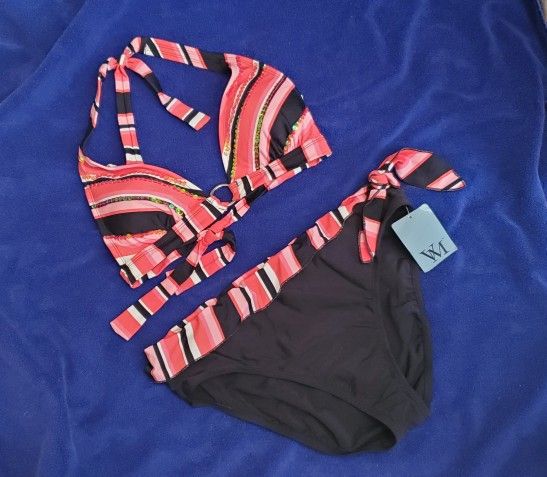 Halter Top Bikini Size Large NWT
