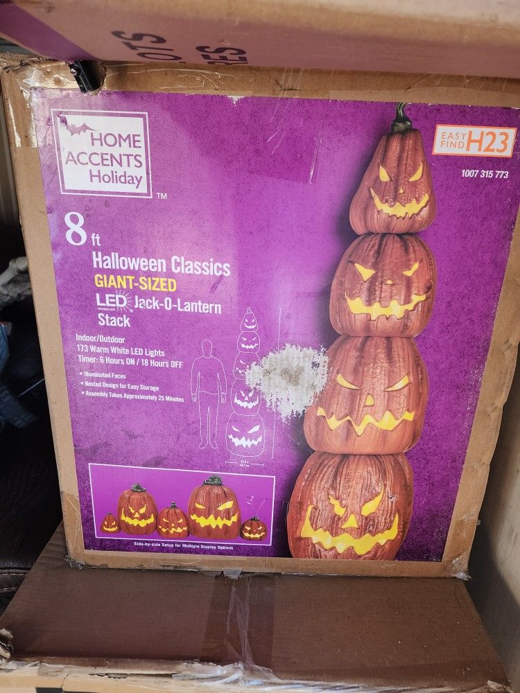 8ft Pumpkin Stack From Home Depot