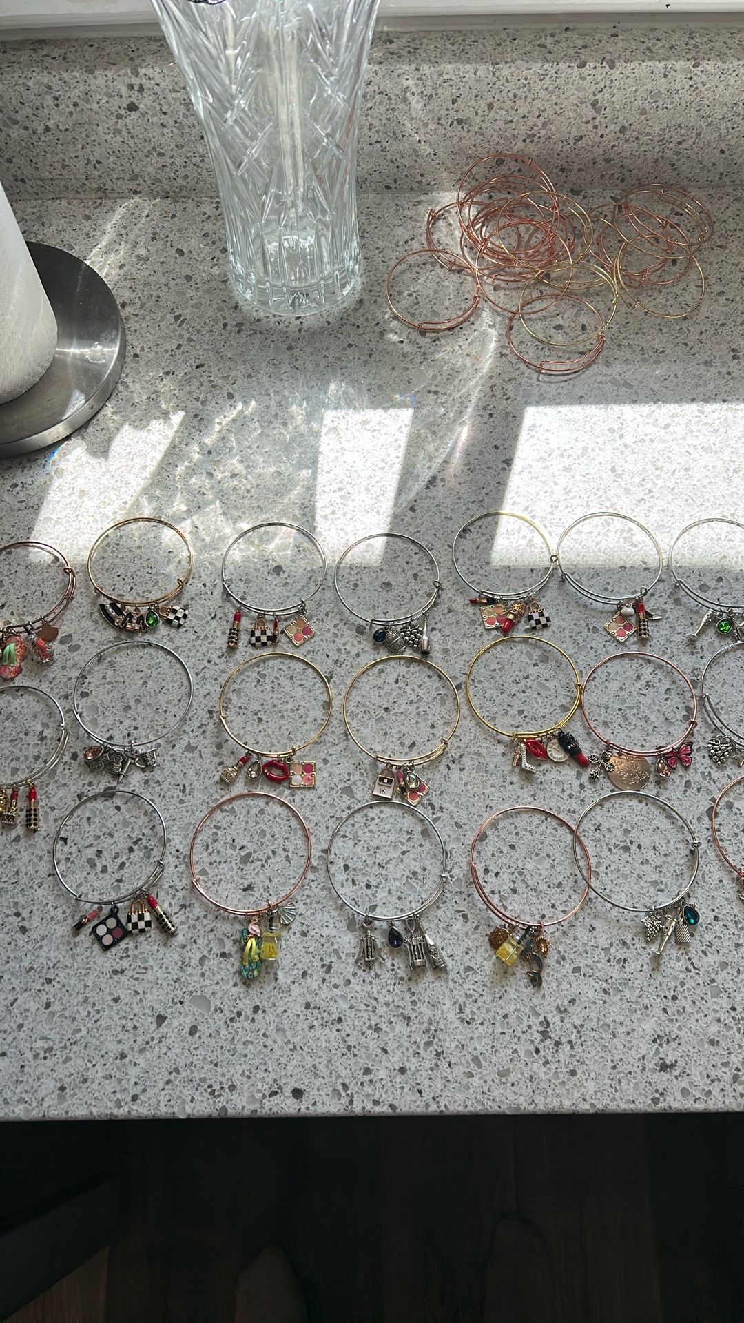 23 Rhinestone charms Bracelets brand new