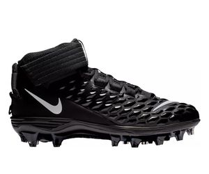 Nike Force Savage Pro 2 Mid Football Cleats Black/White Size 11.5