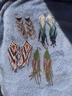 Homemade beadedEarrings