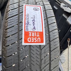 1 Used Tire 🛞 Semi New 🆕 205/60R16” Uniroyal 
