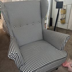 IKEA STRANDMON Houndstooth Armchair