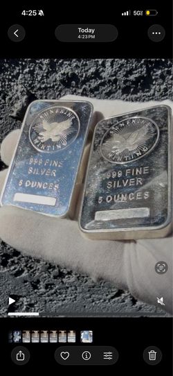 2 5 oz silver bars