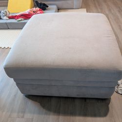 Large tan ottoman 