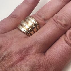 10k Vintage Modern Wise Ring Size 7 4 Grams