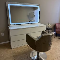  Bathroom LED Mirror – 60”x36” – Anti-Fog, Dimmable, Like New! 