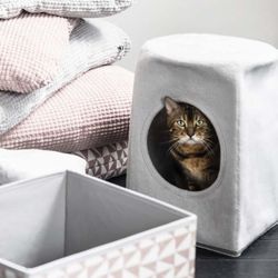 IKEA MARIUS Stool + LURVIG Cat House 2-in-1 Combo (Discontinued)