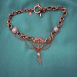 Never Used - Lucky Brand - Tree Of Life And Turquoise Collar  Necklace 