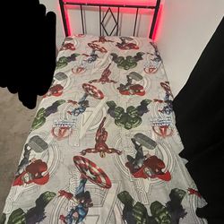 Twin size bed includes: mattress+frame