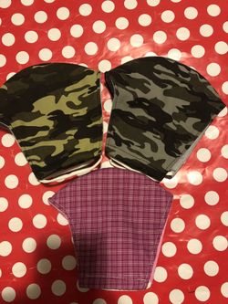 3 cloth masks for adults
