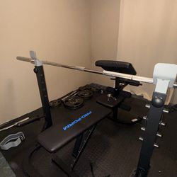 Weight set w/ Squat rack and Bench Press