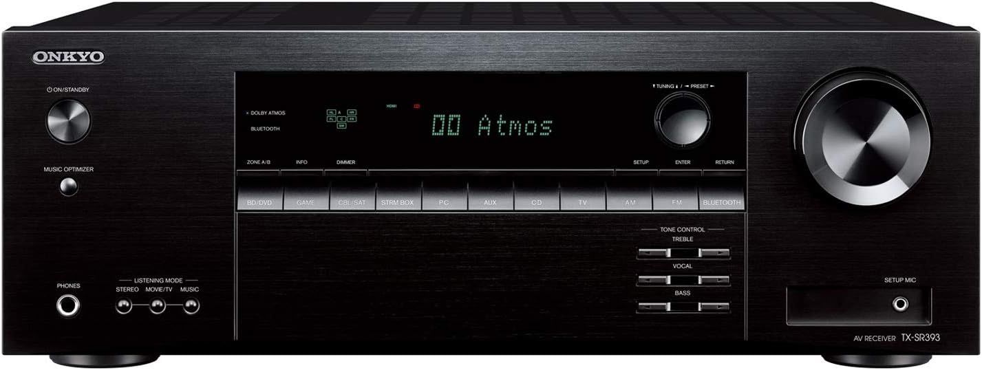 Onkyo TX-SR393 4K Dolby Atmos AV Receiver